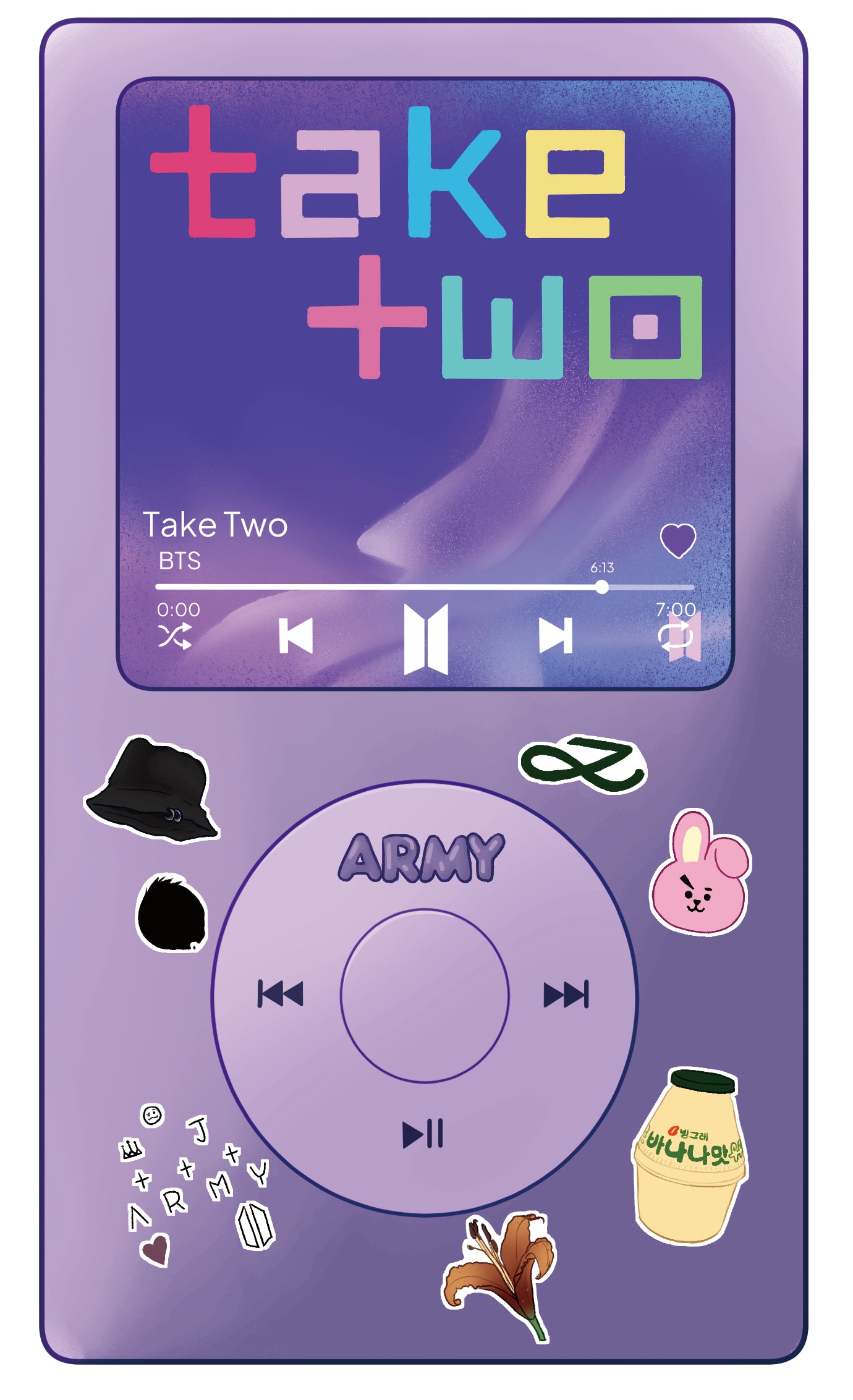 BTS Song Playlist Keychain- Jungkook Version